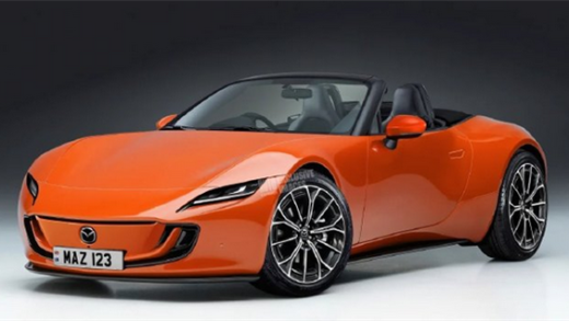 首次采用单电机后驱设计！全新马自达MX-5假想图曝光 这颜值你打几分