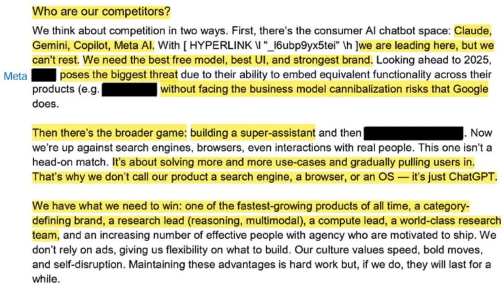 四页文件曝OpenAI野心：ChatGPT的终极目标是占领人类心智
