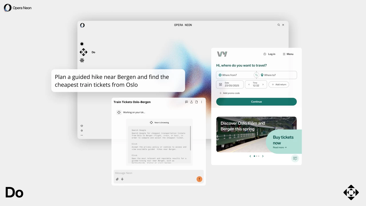 Opera Neon发布 该公司首款“AI 代理”浏览器