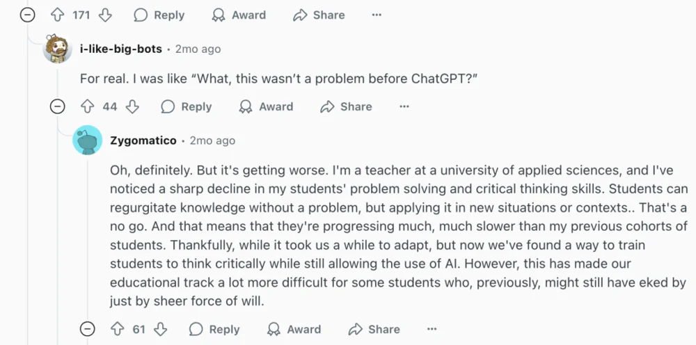 用AI读书、学习，大脑会萎缩吗？