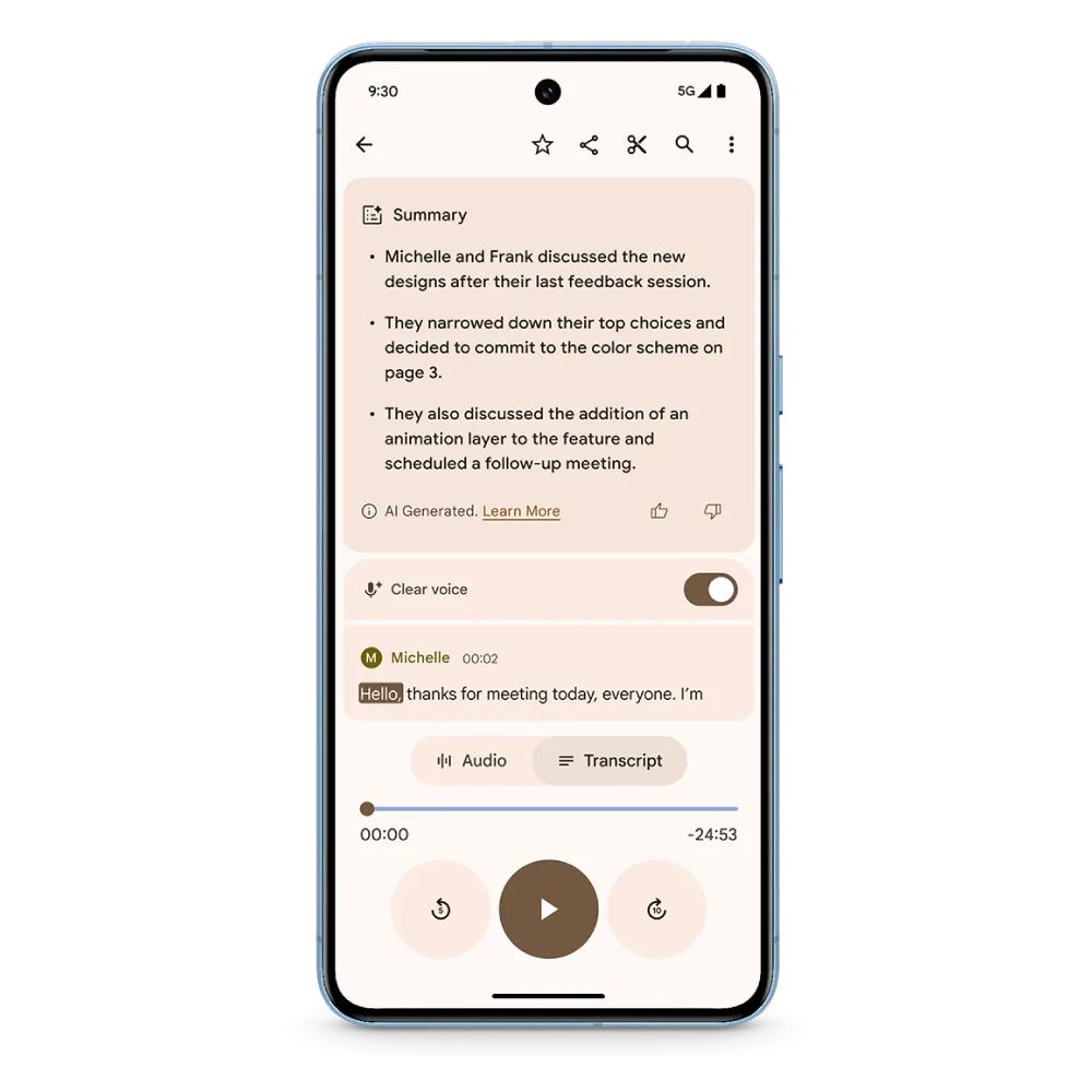 谷歌推送 Pixel 六月功能更新：VIP 联系人、AI 贴纸、升级无障碍体验等