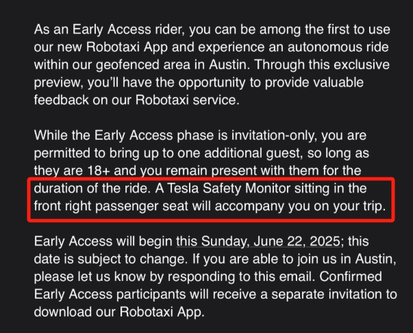 特斯拉提供Robotaxi试运营更多细节 为何引发外界一阵担忧？