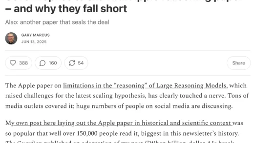 苹果的论文被硅谷AI圈围殴了