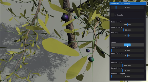 50KB显存实现37GB场景渲染效果！AMD展示树木生成黑科技