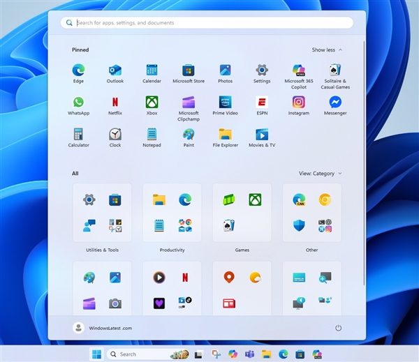 微软全新开始菜单背后真相：应用分类不靠AI、而是15M的JSON文件