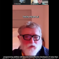 Valve创始人G胖谈AI：不懂程序效率也能超10年资深开发者