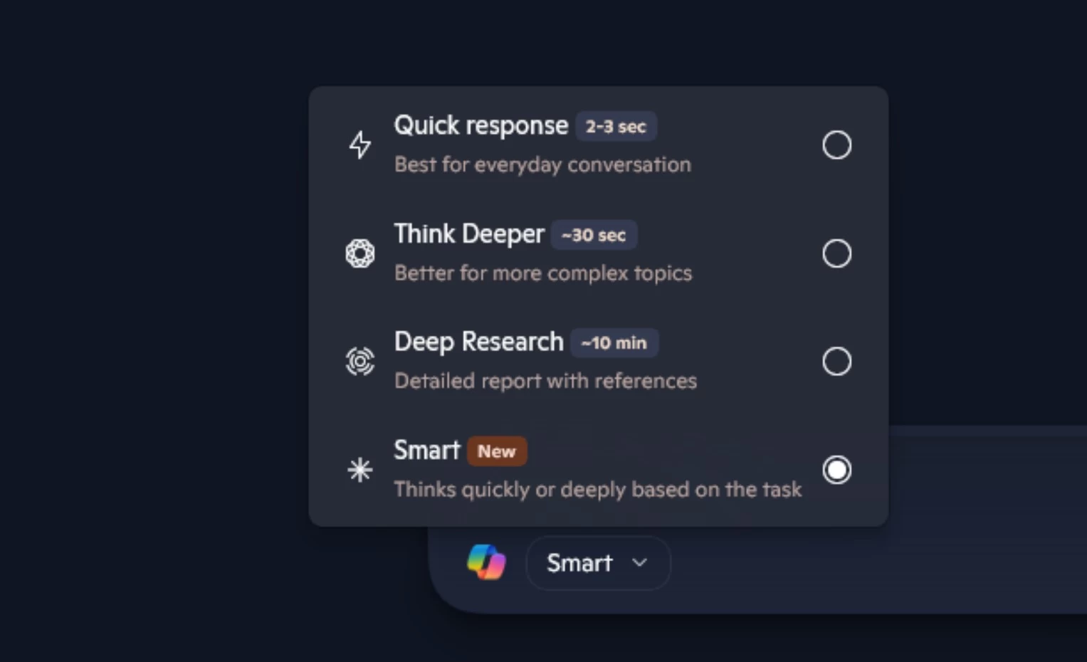 Microsoft Copilot 测试“智能”模式 GPT-5可能在其中发挥作用