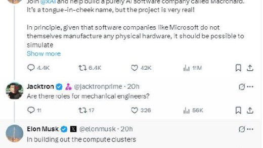 挑战微软？马斯克发帖为新公司“巨硬”招人
