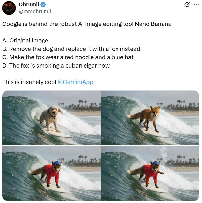 谷歌nano banana正式上线：单图成本不到3毛钱，比OpenAI便宜95%