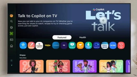 微软将 Copilot 引入三星电视和智能显示器