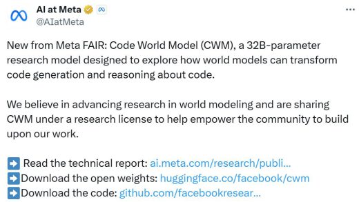 把“会跑的代码世界”装进AI，Meta重磅开源首个代码世界模型：让AI像程序员一样思考