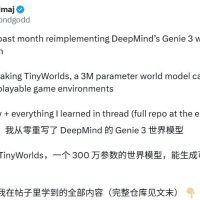 大神爆肝一个月，复刻DeepMind世界模型，300万参数就能玩实时交互像素游戏