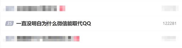 为什么微信能取代QQ 网友：周围人都在用 我才被迫使用
