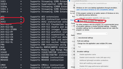 Windows on Arm史诗级更新！终于支持AVX/AVX2：解锁海量应用