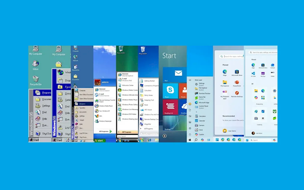 诞生30年!历代Windows开始菜单对比:Windows 7不是最佳 你最喜欢哪一代