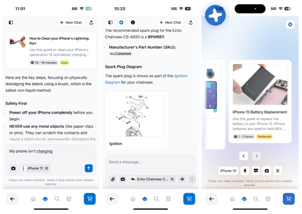 iFixit推AI维修助手FixBot:可上传故障图片获取解决方案