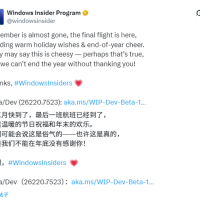团队准备休假：Windows Insider 2026年前没有新版本了