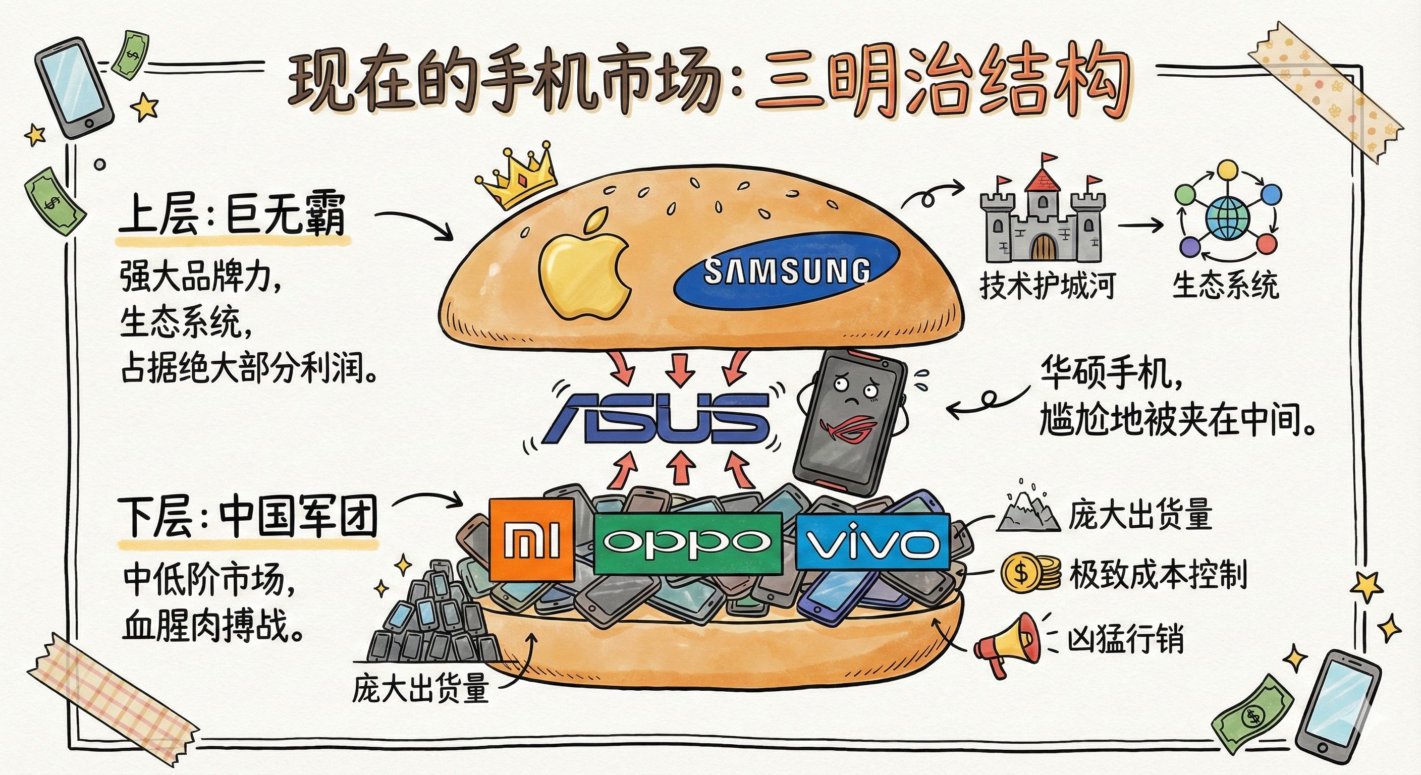 手机市场再无“小而美”？华硕暂停手机业务，小众品牌集体逼近「斩杀线」