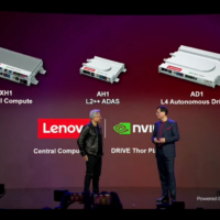 联想公布车计算路线图：联合英伟达推域控制器，黄仁勋站台