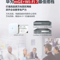华为推万兆+Wi-Fi 7园区组合：万兆无线 重新定义办公网络