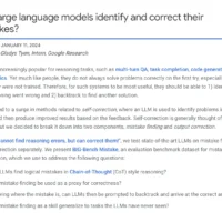可协助 AI 语言模型改善自我纠错能力，谷歌推出 BIG-Bench Mistake 数据集