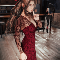 《最终幻想7：重生》3D同人图：礼服爱丽丝蕾丝诱惑