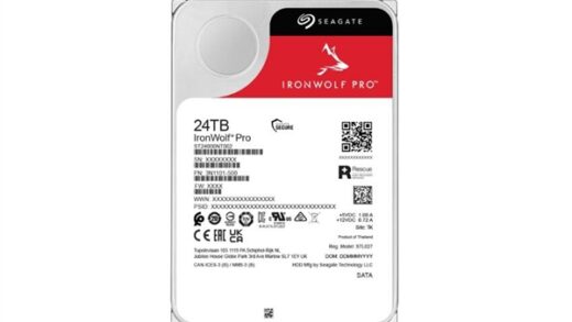 希捷推出IronWolf Pro 24TB硬盘：CMR构建、285MB/s传输速率
