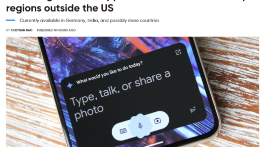 谷歌 AI 助理 Gemini 在欧洲、亚太等地区上线，用户安装独立应用即可使用
