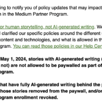 海外写作平台 Medium 5 月起禁止发布完全由 AI 生成的付费类文章