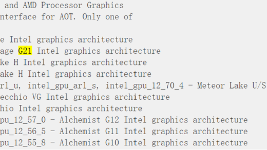 有望成为英特尔下代独显首发 GPU ，bmg_g21 核心率先现身 LLVM 更新