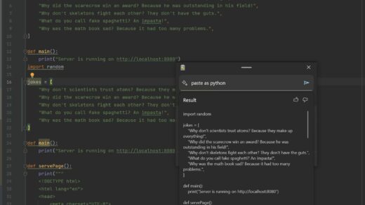 微软 Win11“高级粘贴”初上手：复制 C++ 代码，可粘贴为 Python 代码