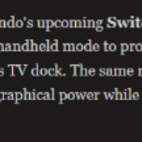 曝Switch 2主机模式性能超出预期 与掌机模式差距巨大