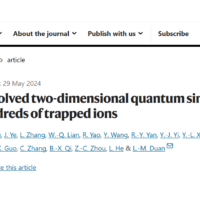 国际最大规模，我国学者首次实现基于数百离子二维阵列的可单点分辨的量子模拟器