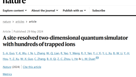 国际最大规模，我国学者首次实现基于数百离子二维阵列的可单点分辨的量子模拟器