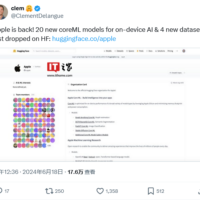 苹果扩充 AI 模型和研究论文，在 Hugging Face 平台上传 20 个新 Core ML 模型