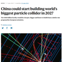 Nature 发文：中国有望 2027 年开建世界最大粒子对撞机