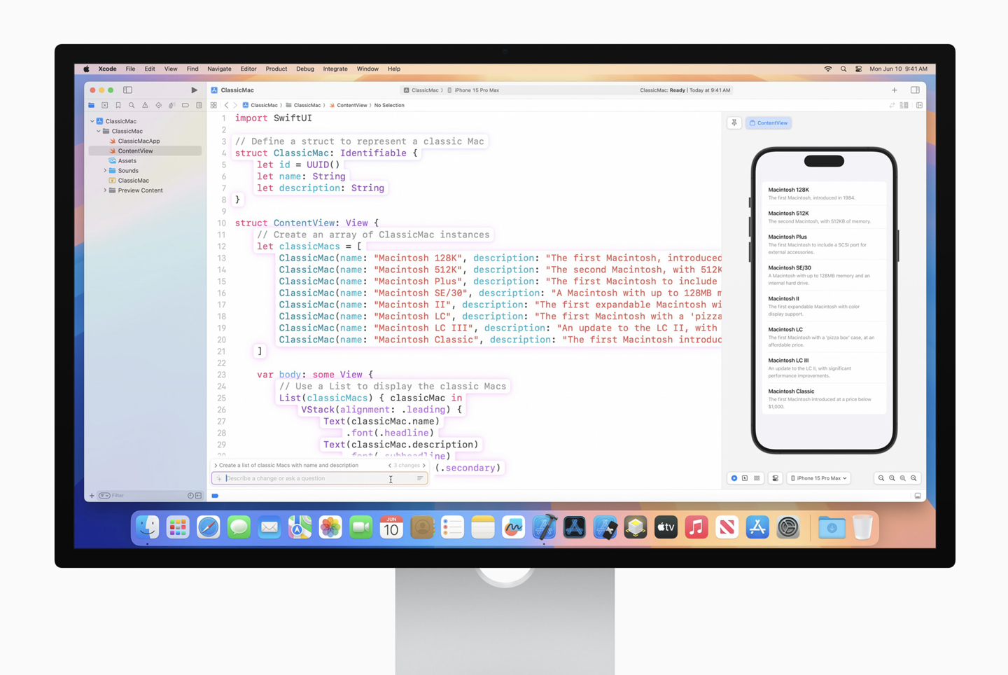 Xcode 16 Beta 4 代码补全适配所有苹果芯片 Mac,不再限制 16GB 内存