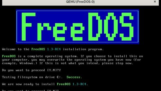 基于文本的开源操作系统 FreeDOS 迎来 30 岁生日，仍活跃于复古游戏领域