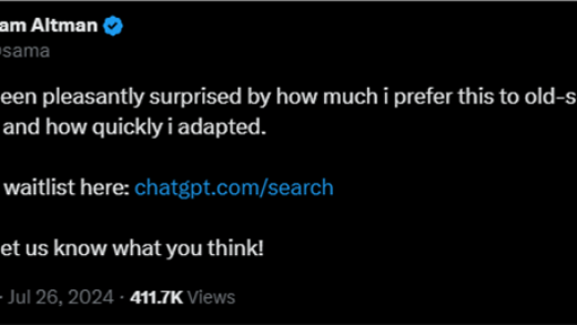 剑指搜索巨头谷歌！OpenAI推出AI搜索引擎SearchGPT