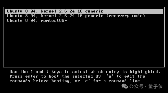 微软“闯祸”Linux 躺枪:Windows 更新补丁之后,Linux 打不开了 早期 GRUB 界面