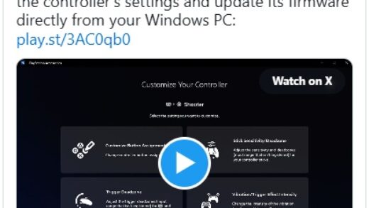 索尼 PC 端 PlayStation 配件应用上线，玩家可自定义 DualSense Edge 手柄
