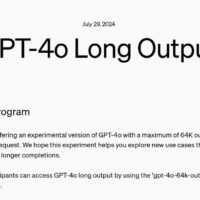 OpenAI 测试长输出版 GPT-4o：单次 64K tokens，每百万 tokens 输入 6 美元、输出 18 美元