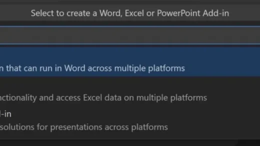 微软 Visual Studio Code 推出 Office 加载项开发工具预览版