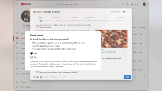 YouTube 正开发一款新工具 帮助检测人工智能生成的声音和面孔