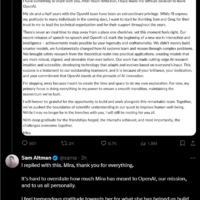 突然！OpenAI高层人事地震：首席技术官宣布离职