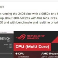 AMD微代码升级：锐龙9000核心间延迟骤降58％