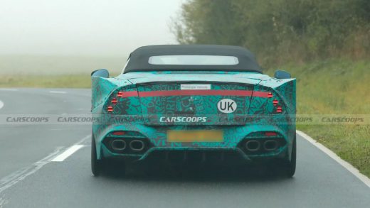 阿斯顿・马丁 Vanquish 敞篷车路测照曝光：运动感十足、824 马力 V12 发动机