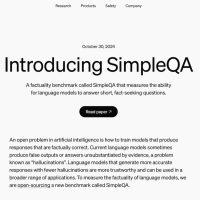 OpenAI 开源 SimpleQA 新基准，专治大模型“胡言乱语”