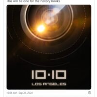 特斯拉明天将在抖音、快手等直播 Robotaxi 发布会，马斯克称将是“载入史册的一天”