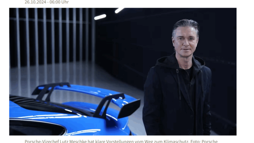 保时捷总裁：淘汰内燃机会使德国成为贫穷国家